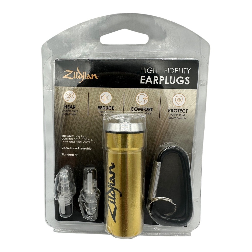 Zildjian High Fidelity Earplugs Musicians Concerts Noise Reduction